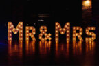 Litery z żarówkami Mr&Mrs | 95cm
